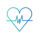 Heart with Wave Icon
